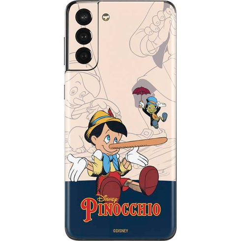 Disney Pinocchio and Jiminy Cricket Galaxy S21 Plus 5G Skin